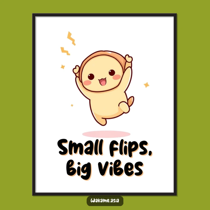 Funny Dim Sum Acrobat Poster: Bring Joyful Acrobatics to Your Wall Decor