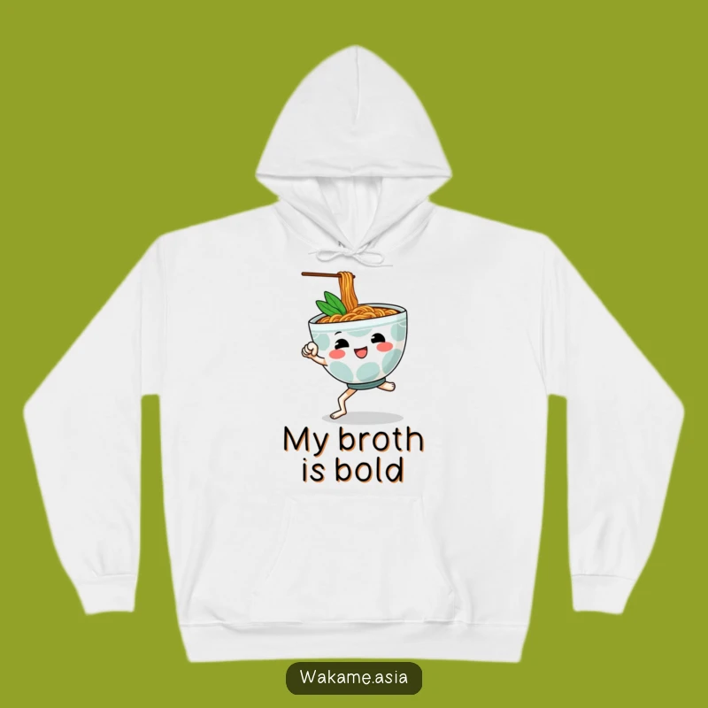 Cozy Funny Ramen Kick Hoodie: Anthropomorphic Noodle Bowl's Martial Arts Warmth Gift