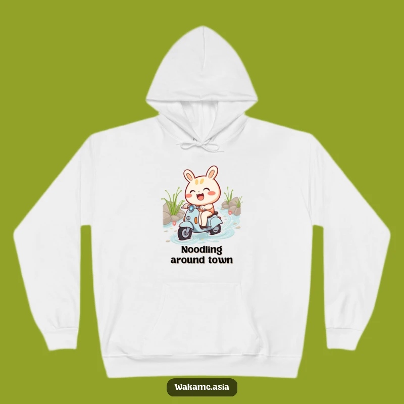 Cozy Funny Bao Bun Hoodie, Scooter Adventure, Noodle Stream Fun Gift