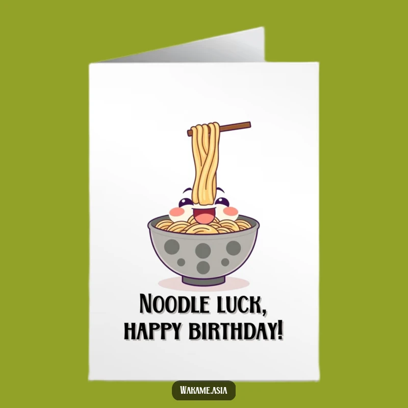 Funny Ramen Birthday Card: Free Printable Noodle Slurp for Joyful Wishes
