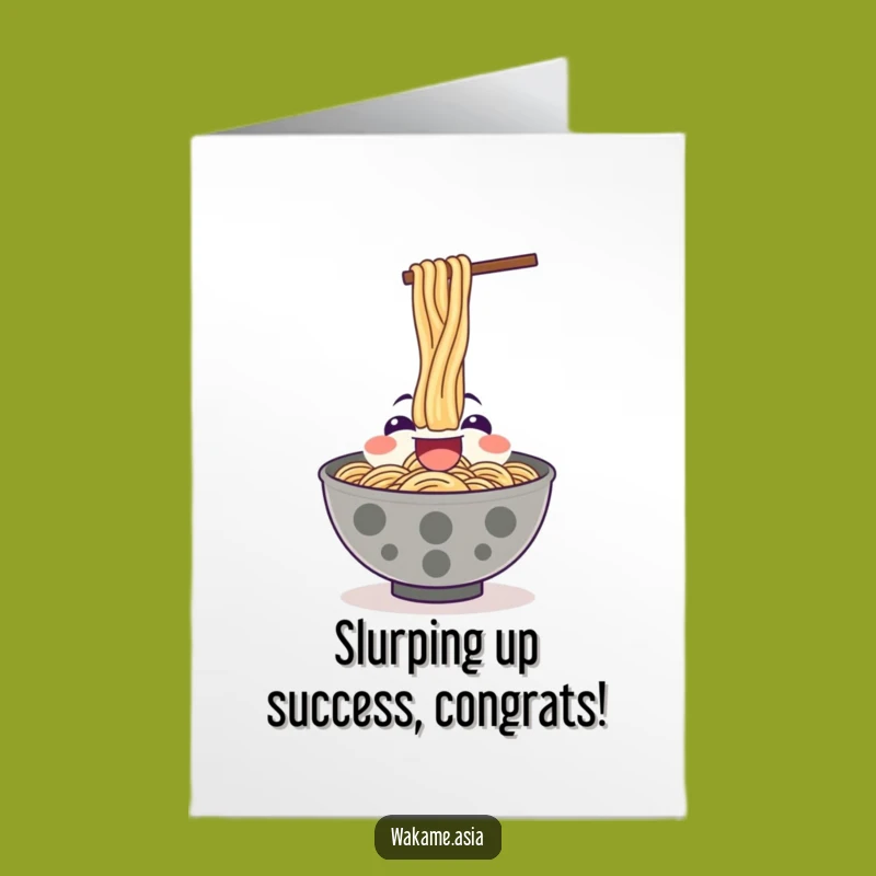 Funny Ramen Congrats Card: Free Printable Noodle Slurp for Big Wins