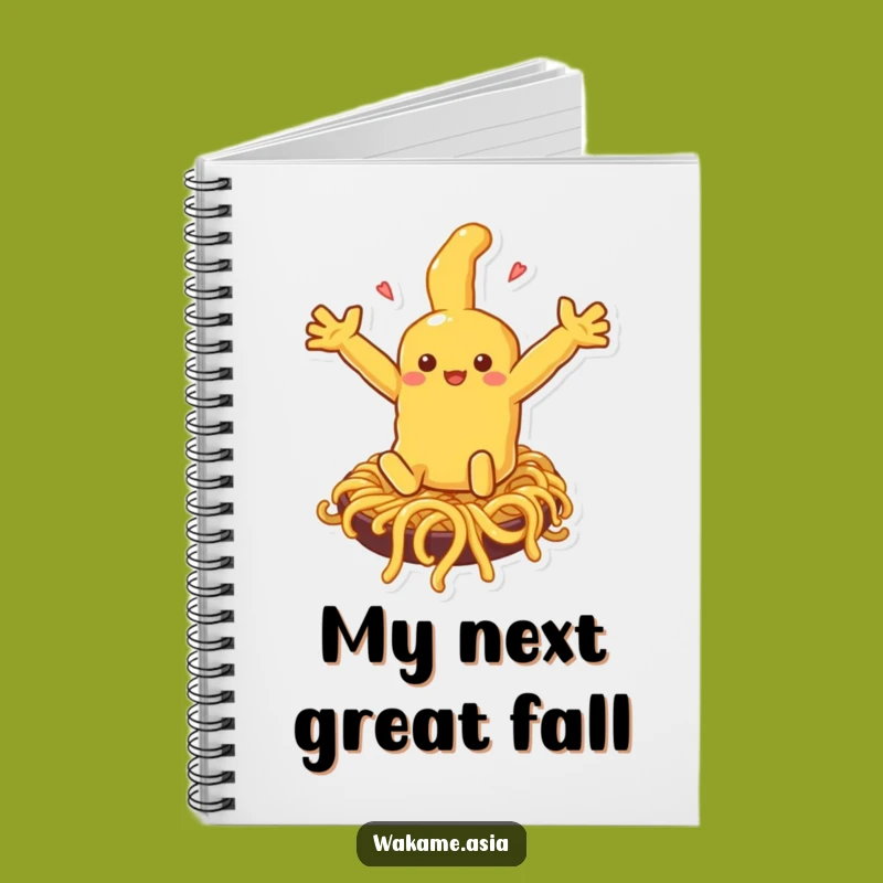 Funny Tempura Noodle Slide Notebook: Jot Down Ideas with Hilarious Foodie Flair.