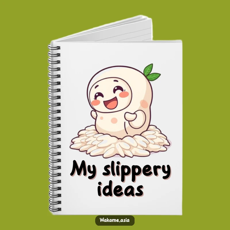 Funny Spring Roll Rice Notebook: Jot Down Notes with Slippery Wit