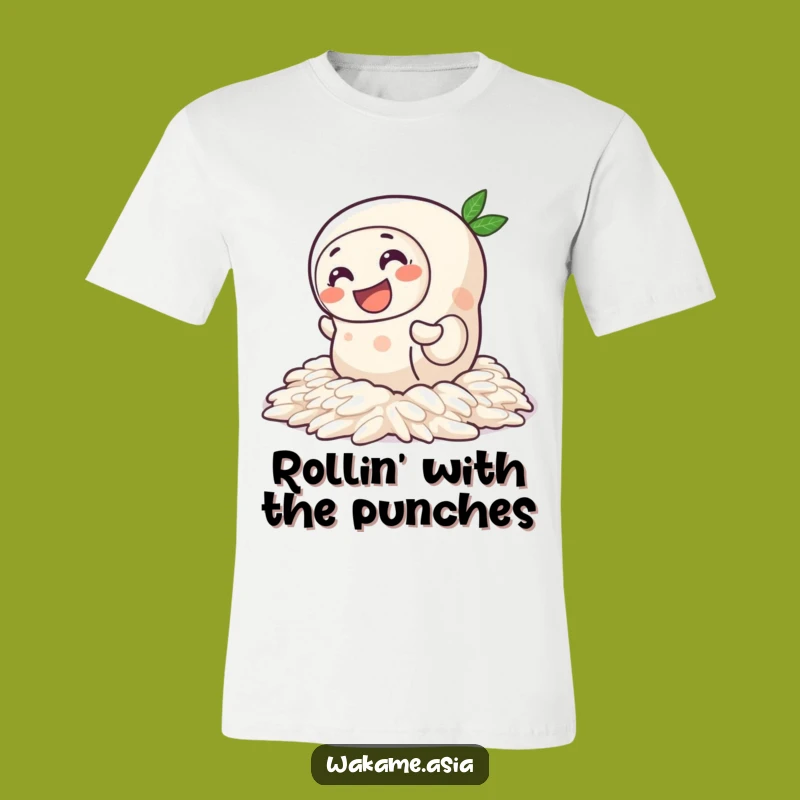 Funny Spring Roll Rice T-Shirt: Express Your Love for Slippery Food Fun