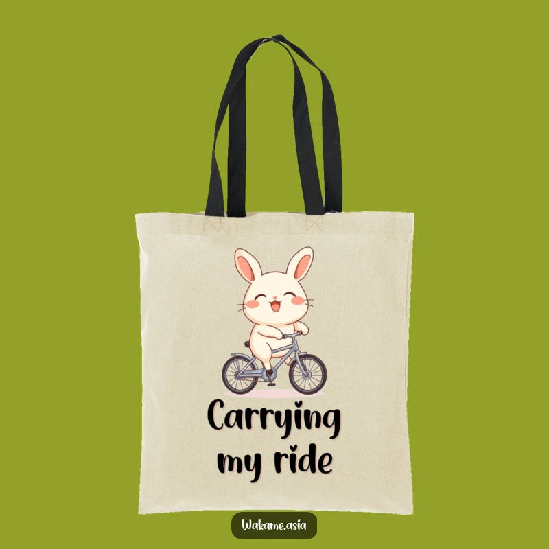 Funny Bao Bun Bicycle Tote Bag: Carry Your Essentials with Cute, Hilarious Flair.